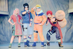 sasusakuparadise:  Naruto Stage Play -- Sakura, Sasuke, Naruto and Gaara ♡