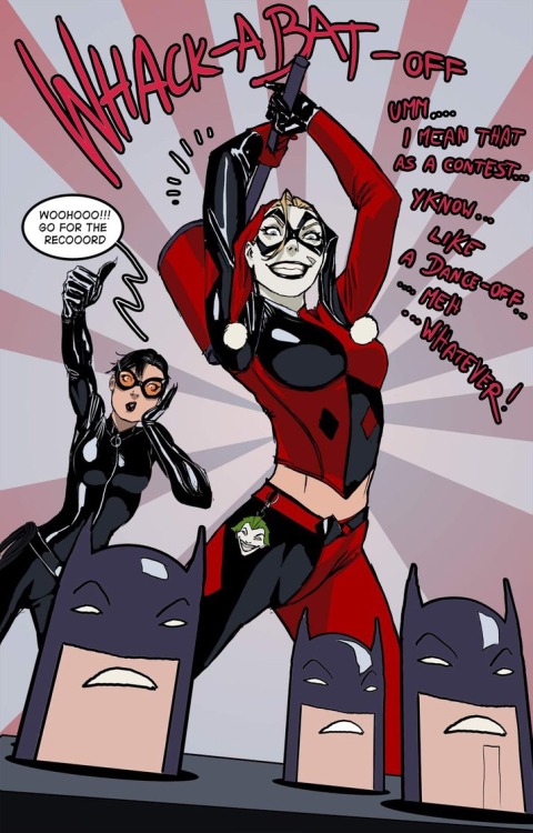 #Catwoman #HarleyQuinn #art by #nebezial. -RL Found here: http://nebezial.deviantart.com/art/harley-