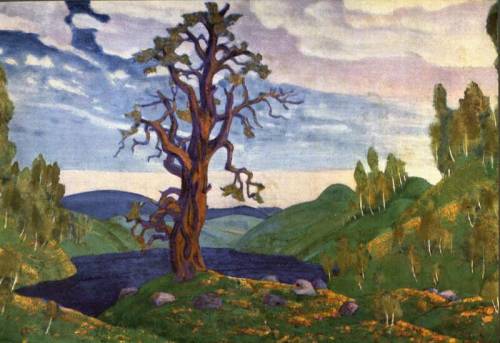 Nicholas Roerich (Saint Petersburg 1874 - Naggar, India, 1947), Kiss the Earth, 1912