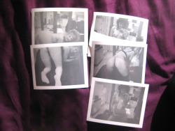 lostinthehorizon:  proof of an amazing weekend including a lot of nudity.  polaroids to go with panties from the best weekend in madrid.