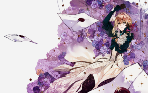 x0401x: Violet Evergarden: All Volume Covers || Happy fifth anniversary! (੭*ˊᵕˋ)੭* ੈ♡‧₊˚;