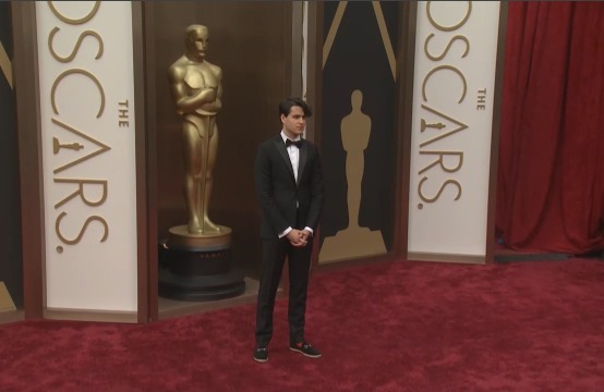 wildthicket:  teamvampireweekend:  Ezra Koenig on the 86th Academy Awards red carpet