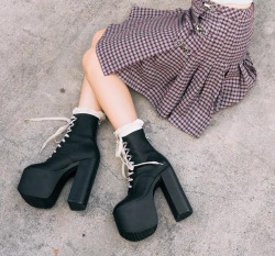 Unif:  Wreck Skirt And Salem Boots