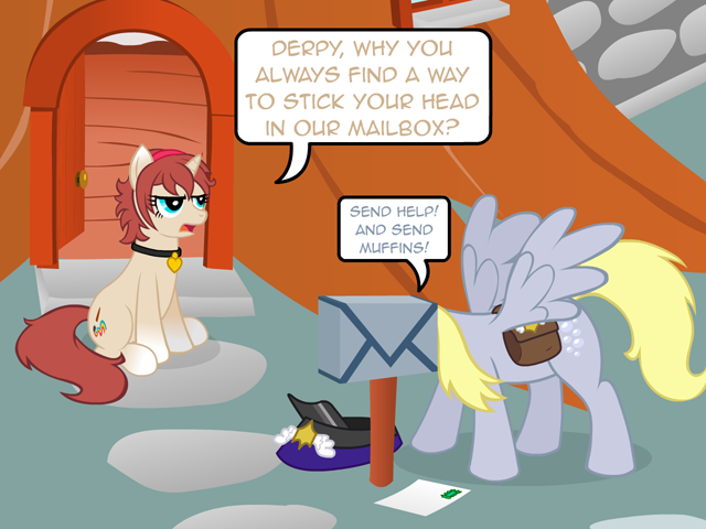 nopony-ask-mclovin:  Maybe because you give her free muffins when she does that? 