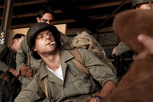 harry-strickland: JACOB PITTS as Pfc. Bill “HOOSIER” Smith → for @alienoresima