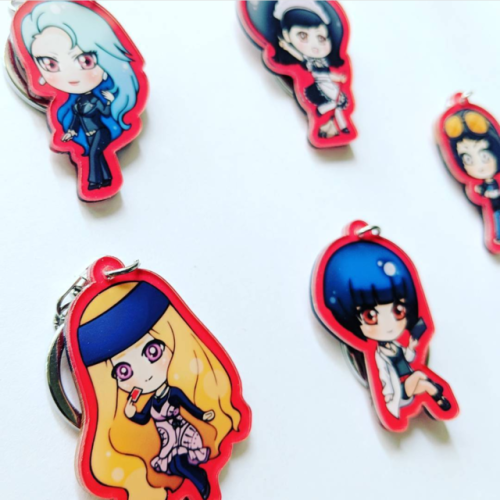 The ladies of Persona 5! Acrylic charms!