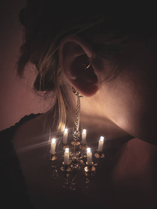  Chandelier earrings by dianacaldarescu Available here 