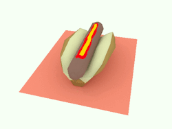 lowpoly100:    00112 - Hot Dog - 97 Polygons