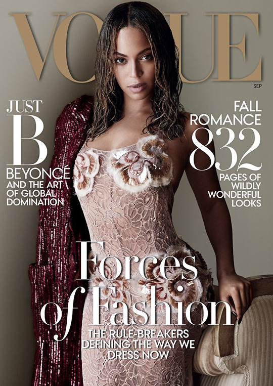 wadamelen:  Beyoncé’s Vogue September issue:   The Reign of Beyoncé. 