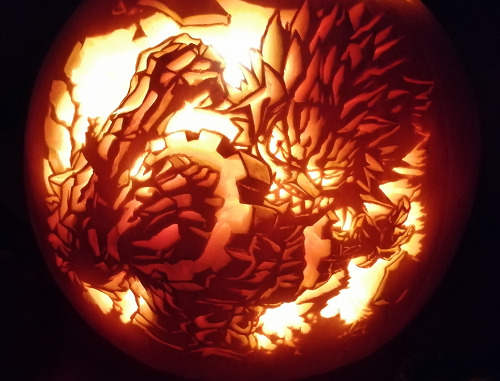 Happy Halloween!  It’s Kirishima’s unbreakable! It was super hard to carve because all those details