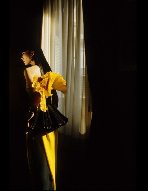 cair–paravel: Sayoko Yamaguchi in Valentino, photographed by Noriaky Yokosuka, Spring/Summer 1