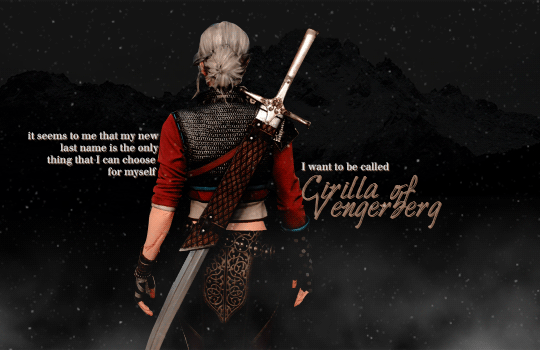 theclashofqueens:Yennefer’s fate is linked with mine. We are inextricably linked and that cannot be 