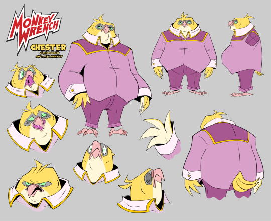 monkey-wrench-zeurel:Monkey Wrench Ep 1 reference sheets!