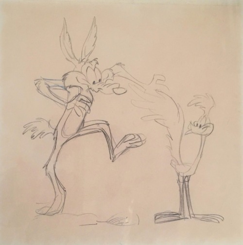 talesfromweirdland:Production art for various Looney Tunes cartoons by animation legend, Chuck Jones