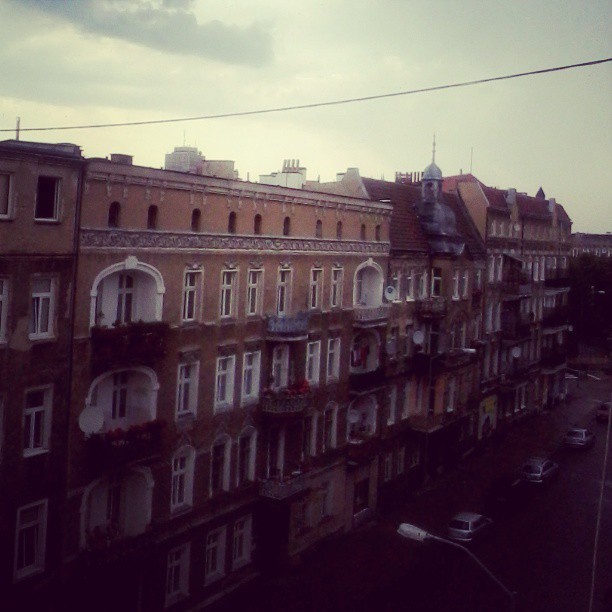 Rainy morning in #szczecin Finally, we&rsquo;ve been dying because of heat.