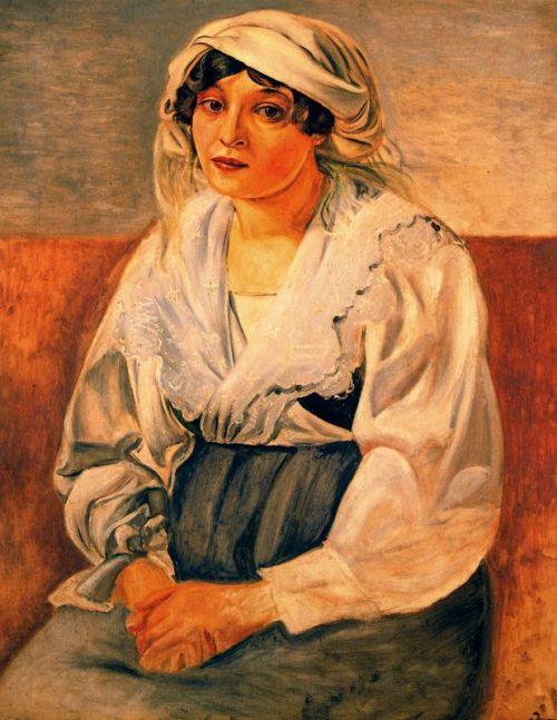 Italian girl, 1923, Andre DerainMedium: oil,canvashttps://www.wikiart.org/en/andre-derain/italian-gi