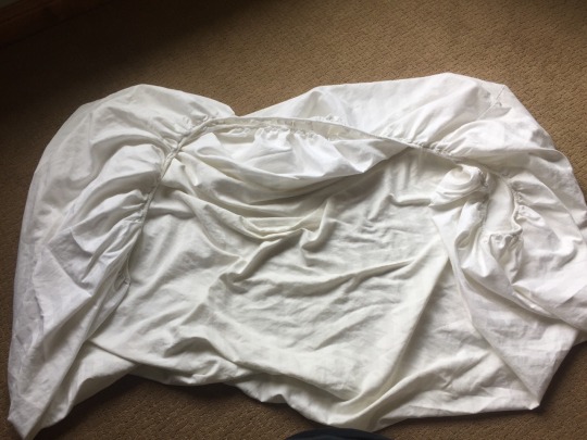 sci-fantasy: aqua-harry:    So you’ve got this bitch-ass fitted sheet that you would normally pile into a ball and shove into a closet so you won’t have to deal with it, yeah? Well. Quit acting like a piece of linen is better than you are. You can
