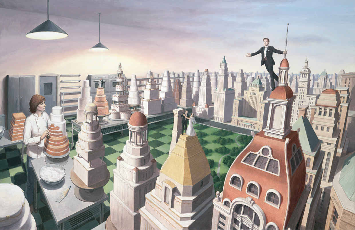 blazepress:  Mind Altering Illusion Paintings by Rob Gonsalves