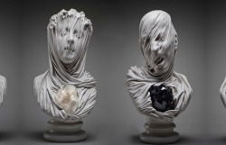 asylum-art-2:   Ghostly Veiled Souls Carved