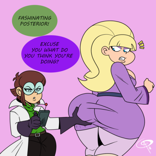 chillguydraws: Thicc-Verse - Lisa and Pacifica There’s a science to thicc-ness. Lisa is going to discover it.  nommy nom noms~;9
