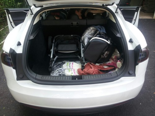 tesla model 3 baby stroller