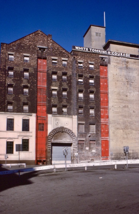 White, Tomkins & Courage Works, Liverpool, 1977.The company, a miller, now calls itself Whites a