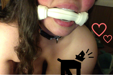 needypet:  dawnwillow:  needypet:  My white doggie bone gag from @dawnwillow‘s shop arrived and I had an… interesting experience trying it on! For the first time, I felt truly, actually embarrassed about a toy. As I stood in front of the mirror trying