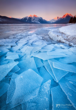 unknownskywalker:  Lake McDonald Ice by Chip Phillips 