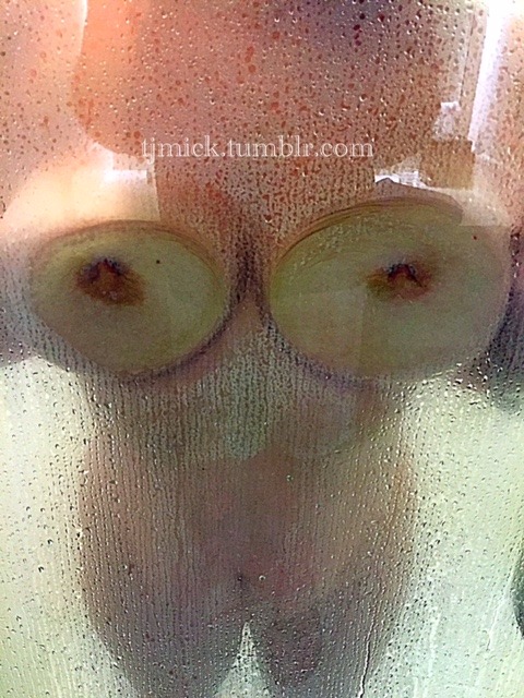 tjmick:  Some more shower pics of my wife. Reblog and comment