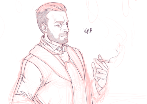 Hi I’m sorry for all the RDR2 art. I swear this is the last one for a while. WIP painting of f