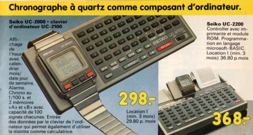 jaidefinichon:     Los smartwatches de 1984  