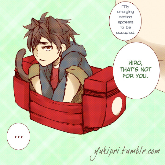yukipri:  Big Hero 6 Catboy/Dogboy AU!  Part 1I said I’d draw one, ages ago, and