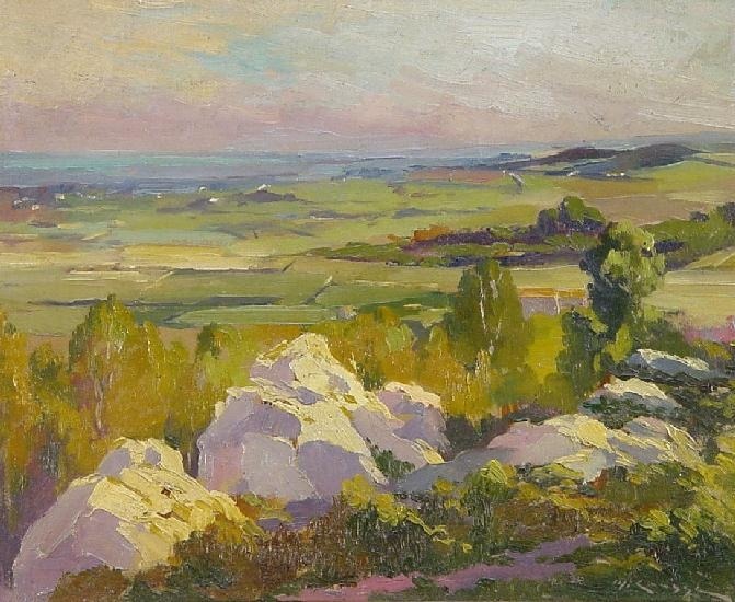 pintoras:Maria Alice Coussolle y Astie (French / Spanish, b. 1876 ): View of the