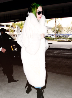 ladyxgaga:  Gaga at LAX airport in Los Angeles