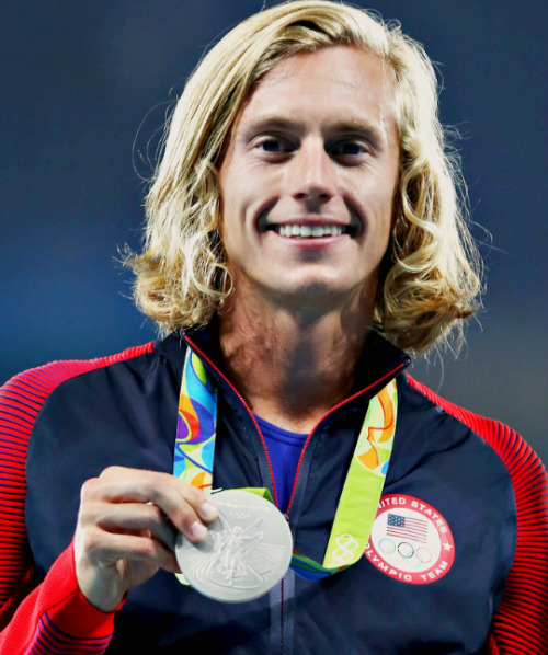 sidmalkin: Evan Jager of the United States wins the silver medal in the Men’s 3000m Steeplecha