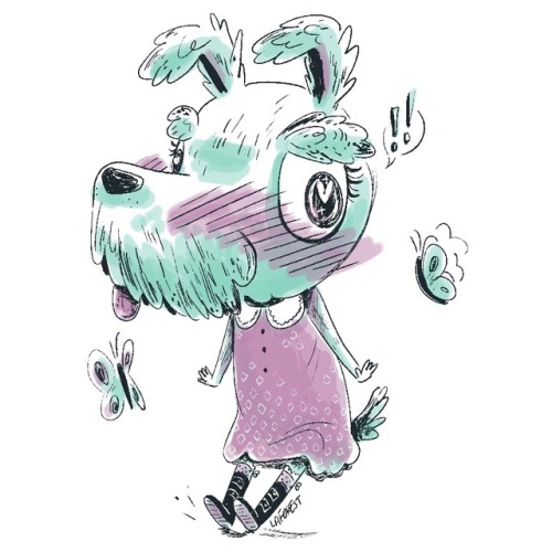 I made a bunch of mini digital “marker” drawings of dogs late last night…I miss h