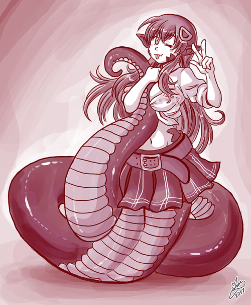 iandimasart:  Sketchember Day 06: Snek Waifu