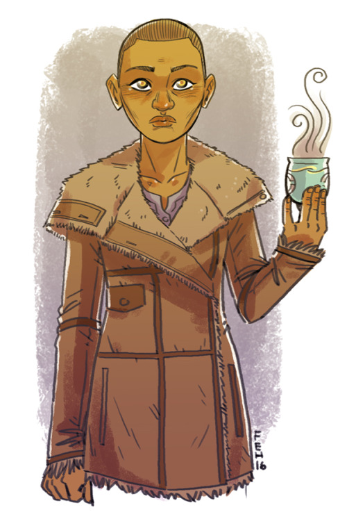 faitherinhicks:Finished reading Ancillary Justice last night, really liked that book! I drew Breq. 