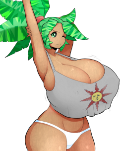 theycallhimcake:did a quick comm for Atla of a big boobie tree lady 