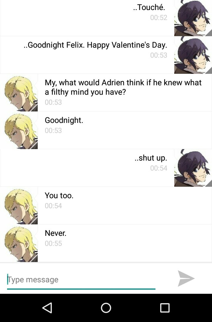 lady-maribug:  Part 2 of Felix and Marimette’s texts!