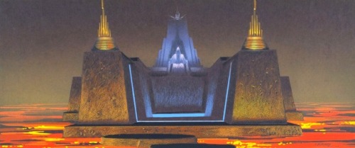 talesfromweirdland:Ralph McQuarrie art and designs for the Emperor’s throne room and guards. Return 