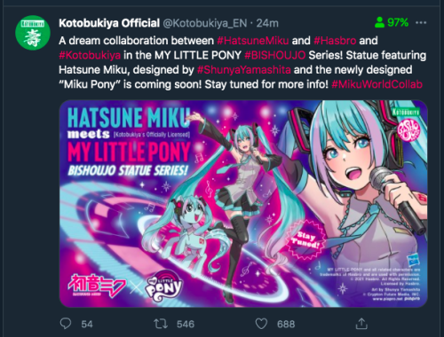 Hatsune Miku X My Little Pony official announcement! 