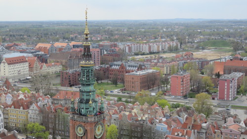 The view from the top of St. Mary’s church, Gdansk