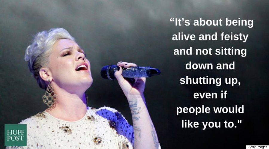 huffingtonpost:  9 Times P!nk Proved That Every Woman Should Be Able To Define HerselfP!nk