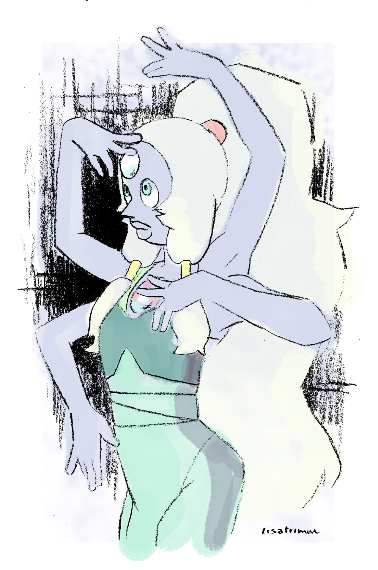 lisatrimm:  Sketchbook Opal quickly colored with ps