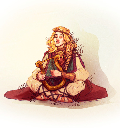 nisiedrawsstuff:precious singing elf babe Finrod Felagund, too precious for this world