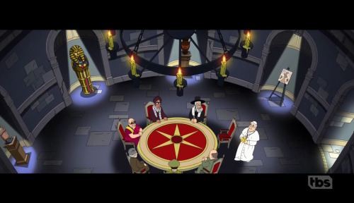 The Vatican, in American Dad, Father’s Daze, S13E01, 2016 (feat. Seth MacFarlane, Wendy Schaal