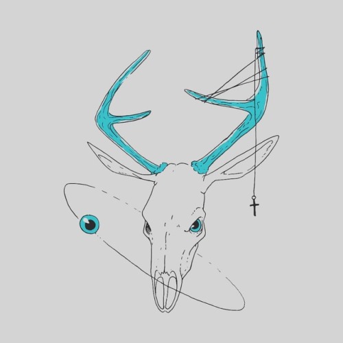 Day 3 #horn #deer #eye #skullyjuly #skullyjuly4 #skull #art #draw #drawing #challenge