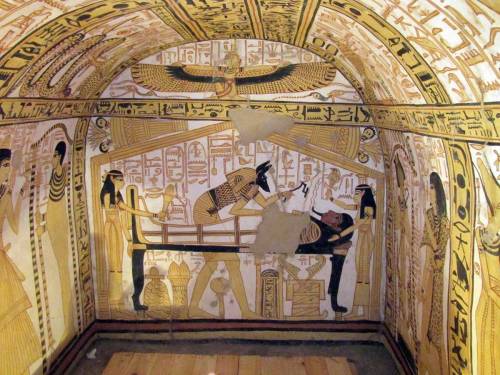 ancient-egypts-secrets:Tomb TT335 of the sculptor Nakhtamon. He was one of the craftsmen o