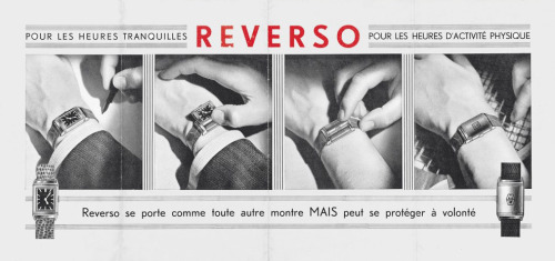 Cesare De Trey, René-Alfred Chauvot, watch Reverso, 1931. Produced until today via Jaeger-LeCoultre.